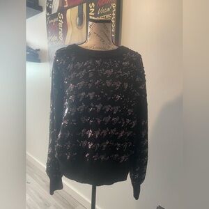 Nine West Black  Sequin Sweater